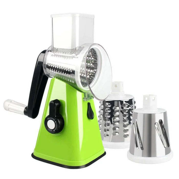 Tabletop Drum Grater Manual Rotary Vegetable Slicer Cutter Kitchen