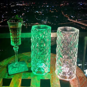 16 Colors Rechargeable 3D Diamond Crystal LED Lamp