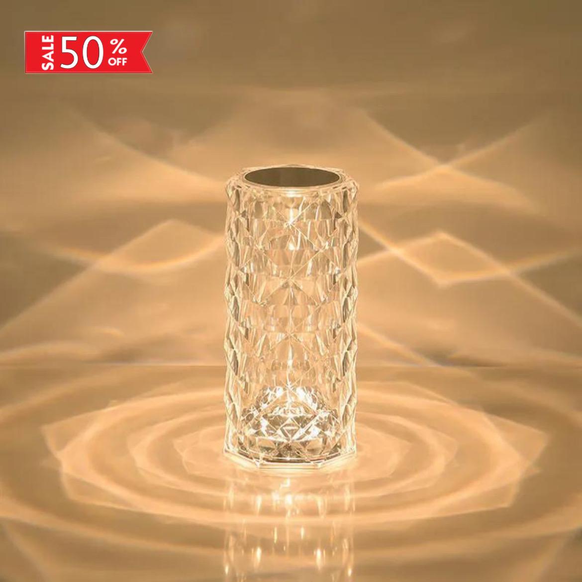 16 Colors Rechargeable 3D Diamond Crystal LED Lamp