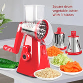 Tabletop Drum Grater Manual Rotary Vegetable Slicer Cutter Kitchen