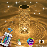 16 Colors Rechargeable 3D Diamond Crystal LED Lamp